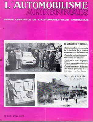 L'automobilisme Ardennais N° 222