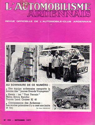 L'automobilisme Ardennais N° 223