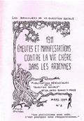 1911 Émeutes et manifestations contre la vie chère dans les Ardennes