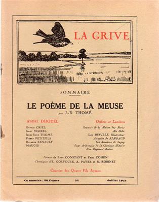 La Grive N° 54, juillet 1947