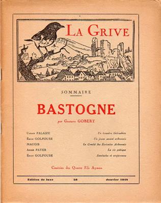 La Grive N° 56 édition de luxe