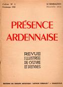 Présence Ardennaise N° 1, hiver 1949.1950