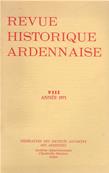 Revue Historique Ardennaise 1973 N 8