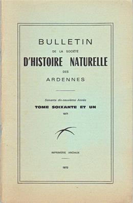 Bulletin de la Société d'histoire naturelle des Ardennes N° 61