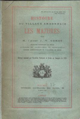 Histoire du village ardennais Les Mazures, Abbé JV Genet