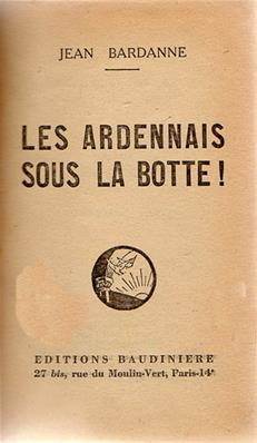 Les Ardennais sous la botte , Jean Bardanne