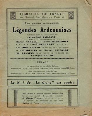 La Grive N° 2 janvier 1929