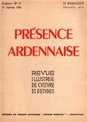 Présence Ardennaise N° 17 janvier 1954