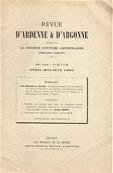 Revue d'Ardenne et d'Argonne 1903 N 6 / 7 / 8