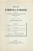 Revue d'Ardenne et d'Argonne 1905 N° 3 / 4