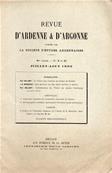 Revue d'Ardenne et d'Argonne 1902 N° 9 / 10