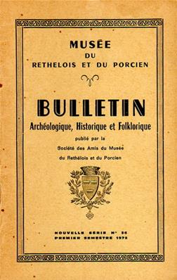 Bulletin archéologique historique et folklorique du Rethélois N° 36