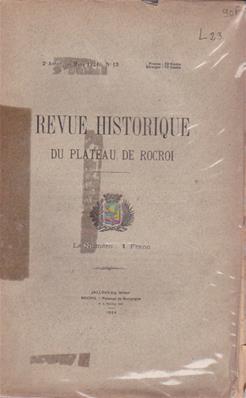 Revue Historique du Plateau de Rocroi N° 13