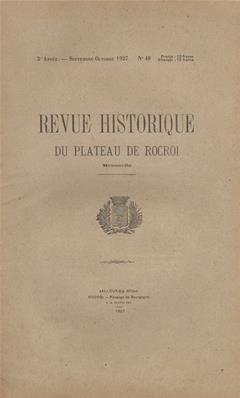 Revue Historique du Plateau de Rocroi N° 48