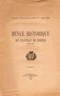Revue historique du plateau de Rocroi N° 79