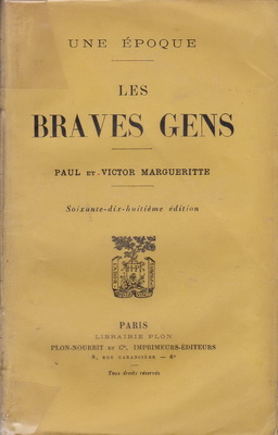Les Braves Gens / Paul et Victor Margueritte