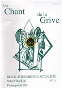 Au chant de la Grive N° 11 (Printemps Eté 2001)