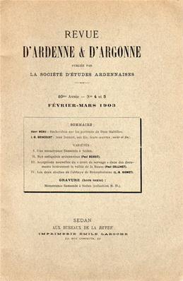 Revue d'Ardenne et d'Argonne 1903 N° 4 / 5