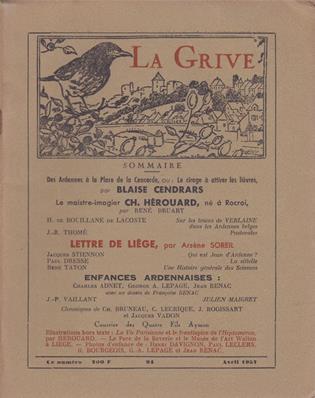 La Grive N° 94, avril 1957