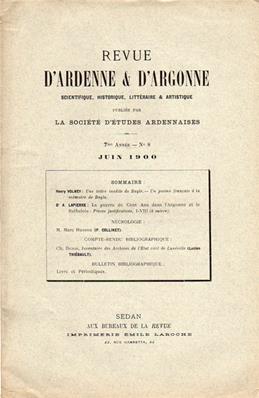 Revue d'Ardenne et d'Argonne 1900 N° 8
