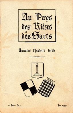 Au Pays des Rièzes et des Sarts 1959 N° 1