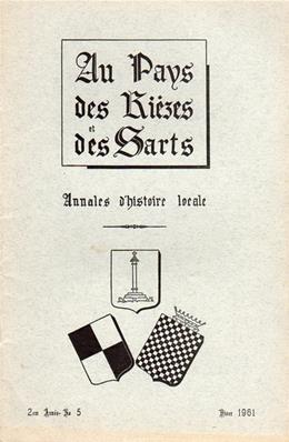 Au pays des rièzes et des Sarts 1961 N° 5