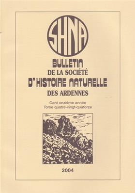 Bulletin de la Société d'Histoire Naturelle des Ardennes N° 94