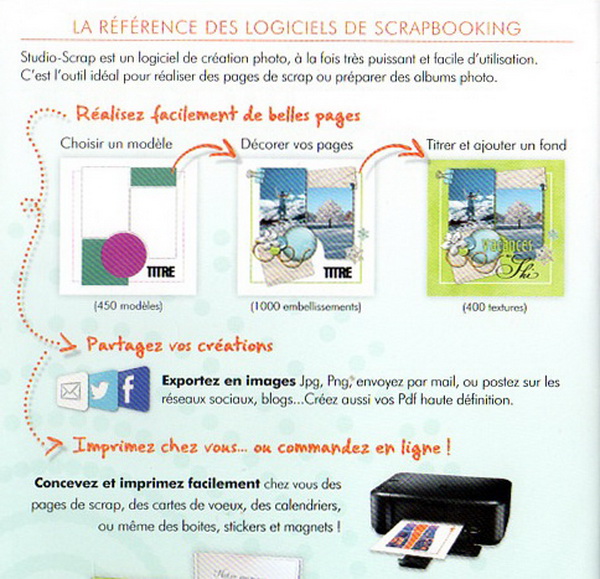 Logiciel de Scrapbooking Studio-Scrap Scrapbooking