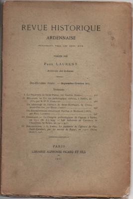 Revue Historique Ardennaise 1911 septembre - octobre