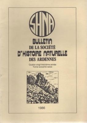 Bulletin de la société d'histoire naturelle des Ardennes N° 76
