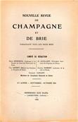 Nouvelle Revue de Champagne et de Brie septembre-octobre 1924