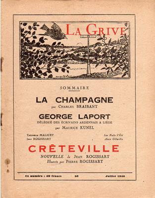 La Grive N° 50, juillet 1946