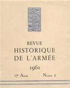 Revue Historique de l'Armée 1961 N° 2