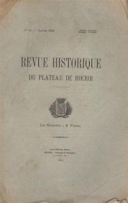 Revue Historique du Plateau de Rocroi N° 11
