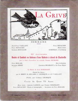 La Grive N° 121 à 132, 1964 à 1966
