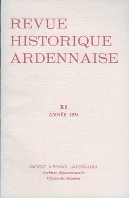 Revue Historique Ardennaise 1976 N° 11