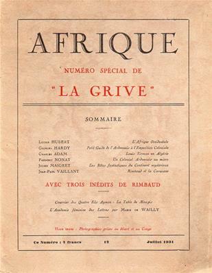 La Grive N° 12, juillet 1931