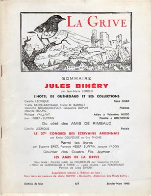 La Grive N° 137 édition de luxe