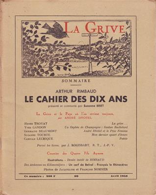 La Grive N° 90, avril 1956