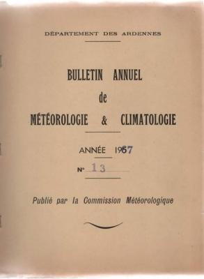 Bulletin annuel de météorologie et climatologie 1967 N° 13