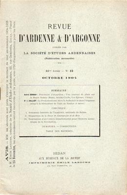 Revue d'Ardenne et d'Argonne 1904 N° 12