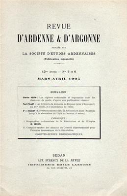 Revue d'Ardenne et d'Argonne 1905 N° 5 / 6