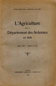 L'agriculture dans le département des Ardennes en 1928