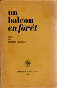 Un balcon en forêt, Julien Gracq