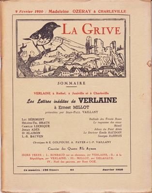 La Grive N° 64, janvier 1950