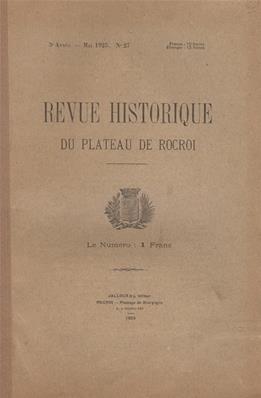 Revue Historique du Plateau de Rocroi N° 27