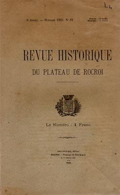 Revue historique du plateau de Rocroi N° 32