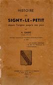 Histoire de Signy le Petit, H. Barre