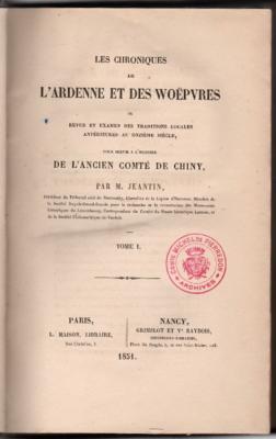 Les chroniques de l'Ardenne et des Woëpvres, M. Jeantin