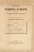 Revue d'Ardenne et d'Argonne 1902 N° 1 / 2